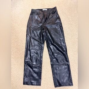Abercrombie & Fitch Black Leather Pants